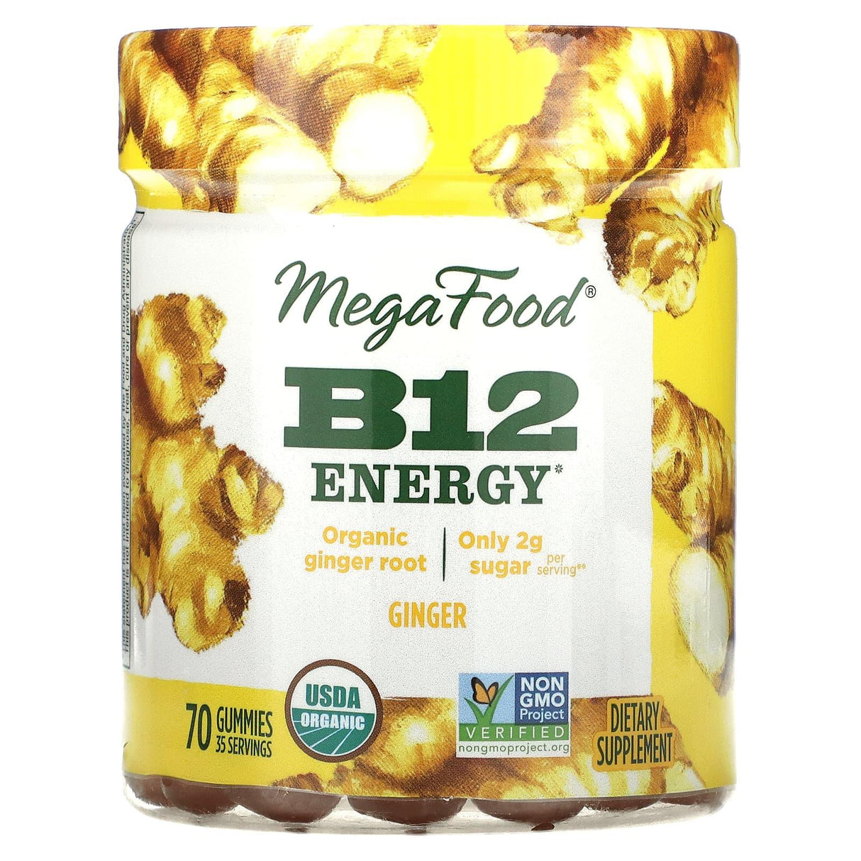 MegaFood, B12 Energy, Cranberry, 70 Gummies - Supply Center USA