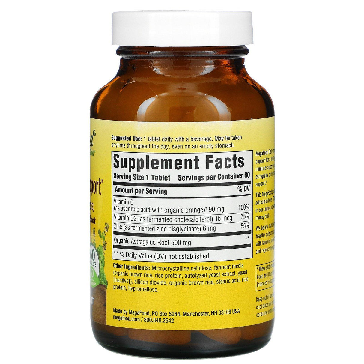 MegaFood, Daily Immune Support , 60 Tablets - Supply Center USA