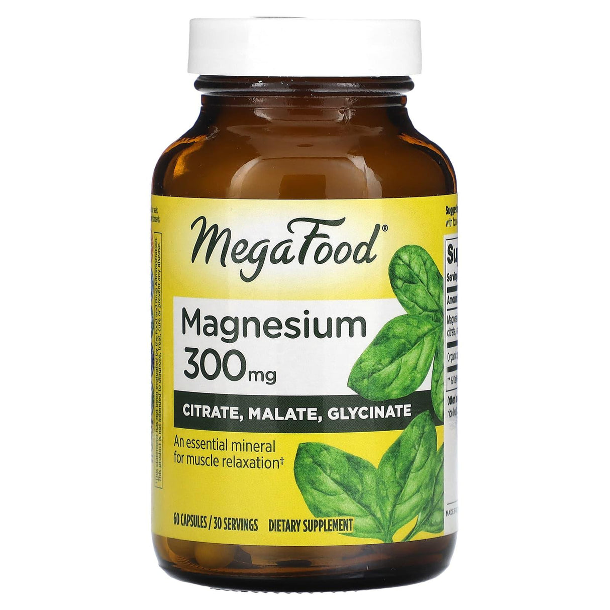 MegaFood, Magnesium, 300 mg, 60 Capsules - Supply Center USA