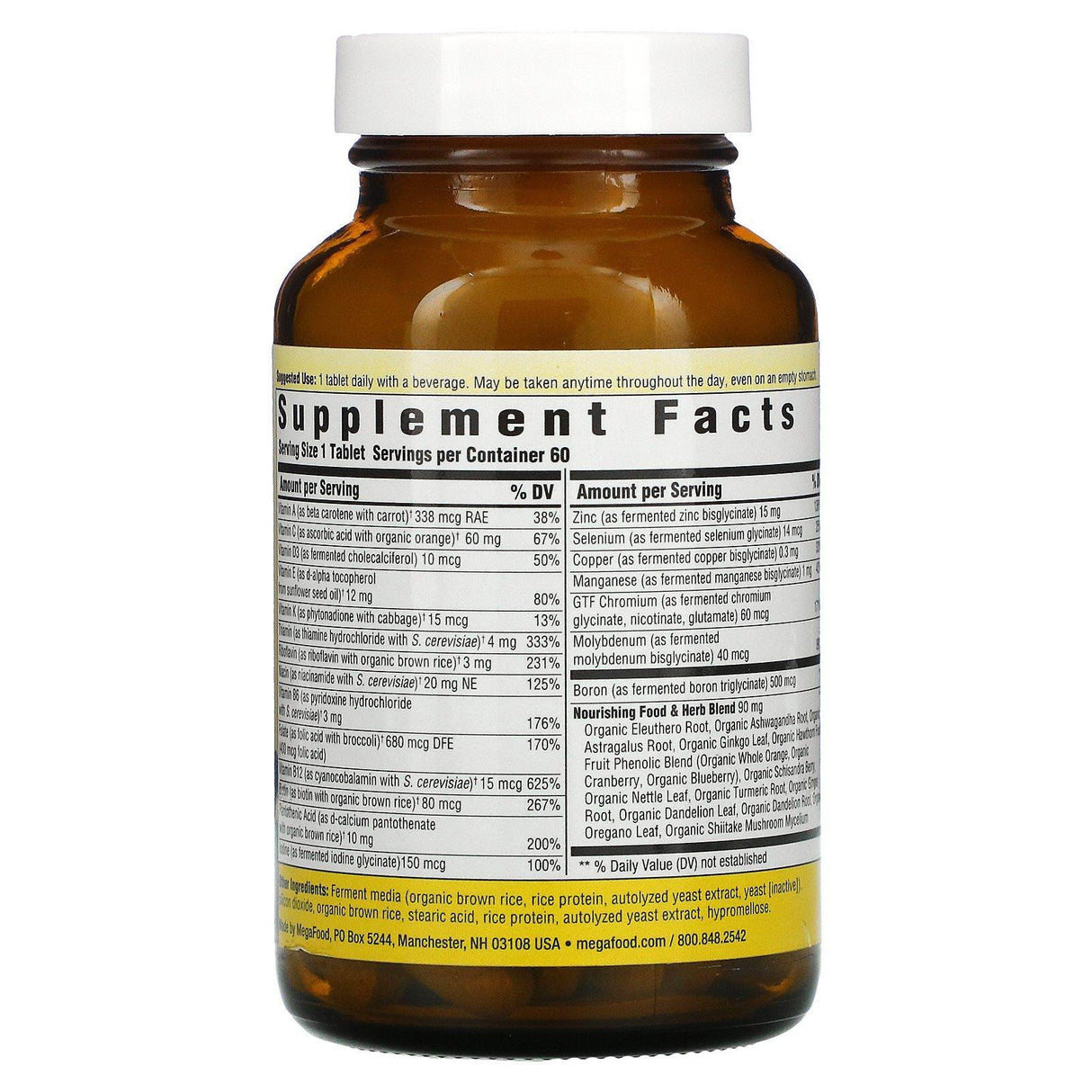 MegaFood, Men Over 40 One Daily, 60 Tablets - Supply Center USA