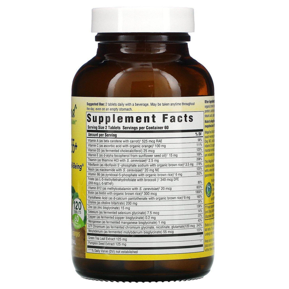 MegaFood, Multi for Men 55+, 120 Tablets - Supply Center USA