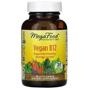 MegaFood, Vegan B12, 30 Tablets - Supply Center USA