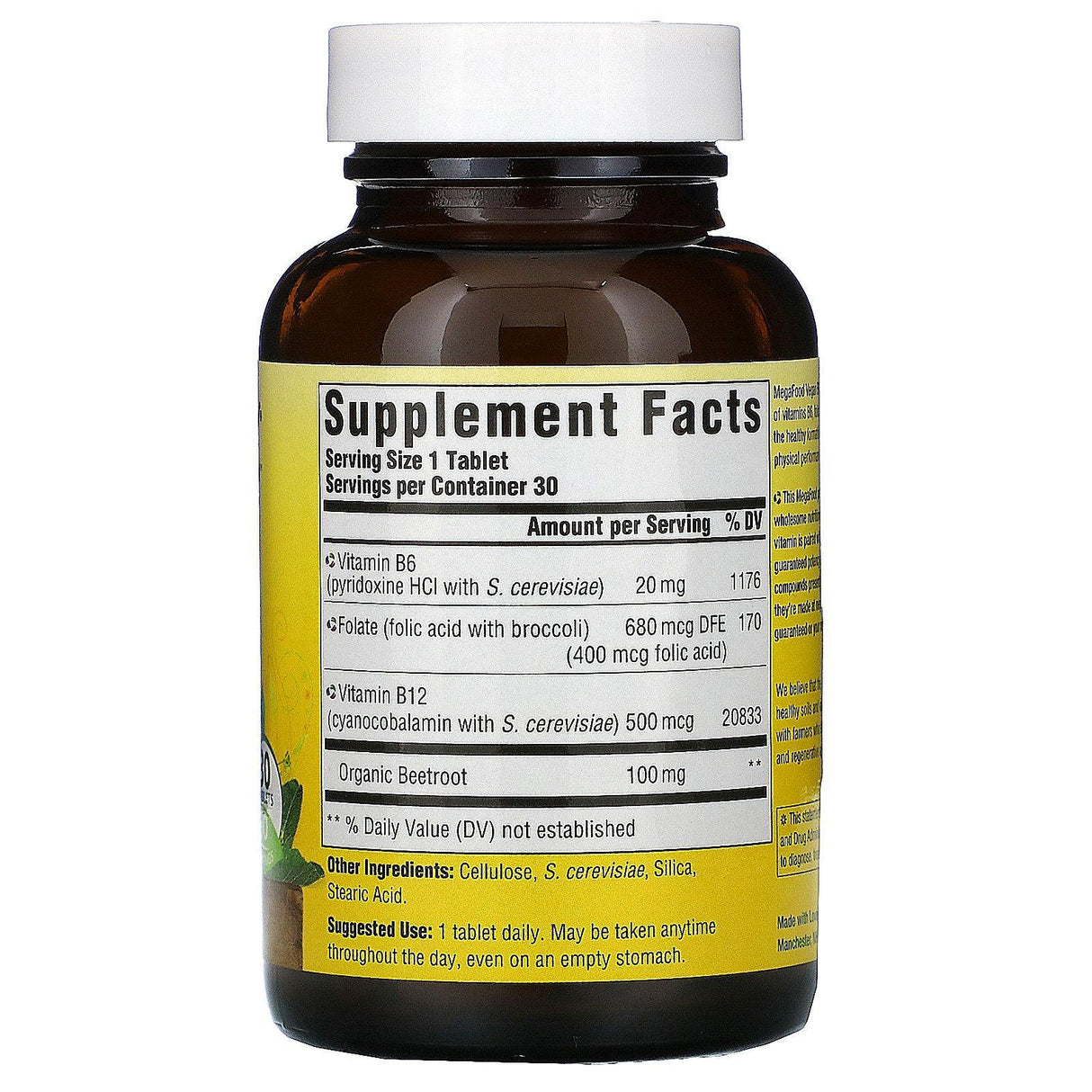MegaFood, Vegan B12, 30 Tablets - Supply Center USA