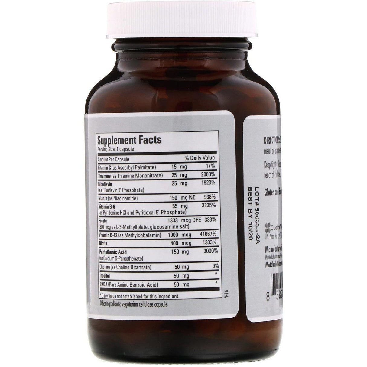 Metabolic Maintenance, B-Complex, Phosphorylated, 100 Capsules - Supply Center USA