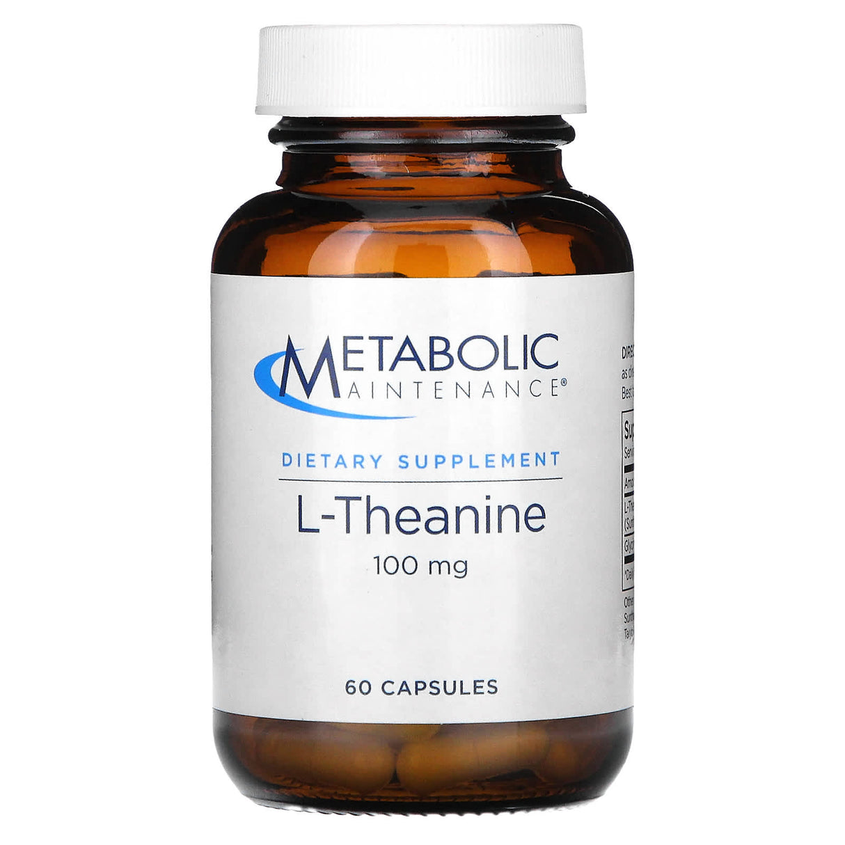 Metabolic Maintenance, L-Theanine, 100 mg, 60 Capsules - Supply Center USA