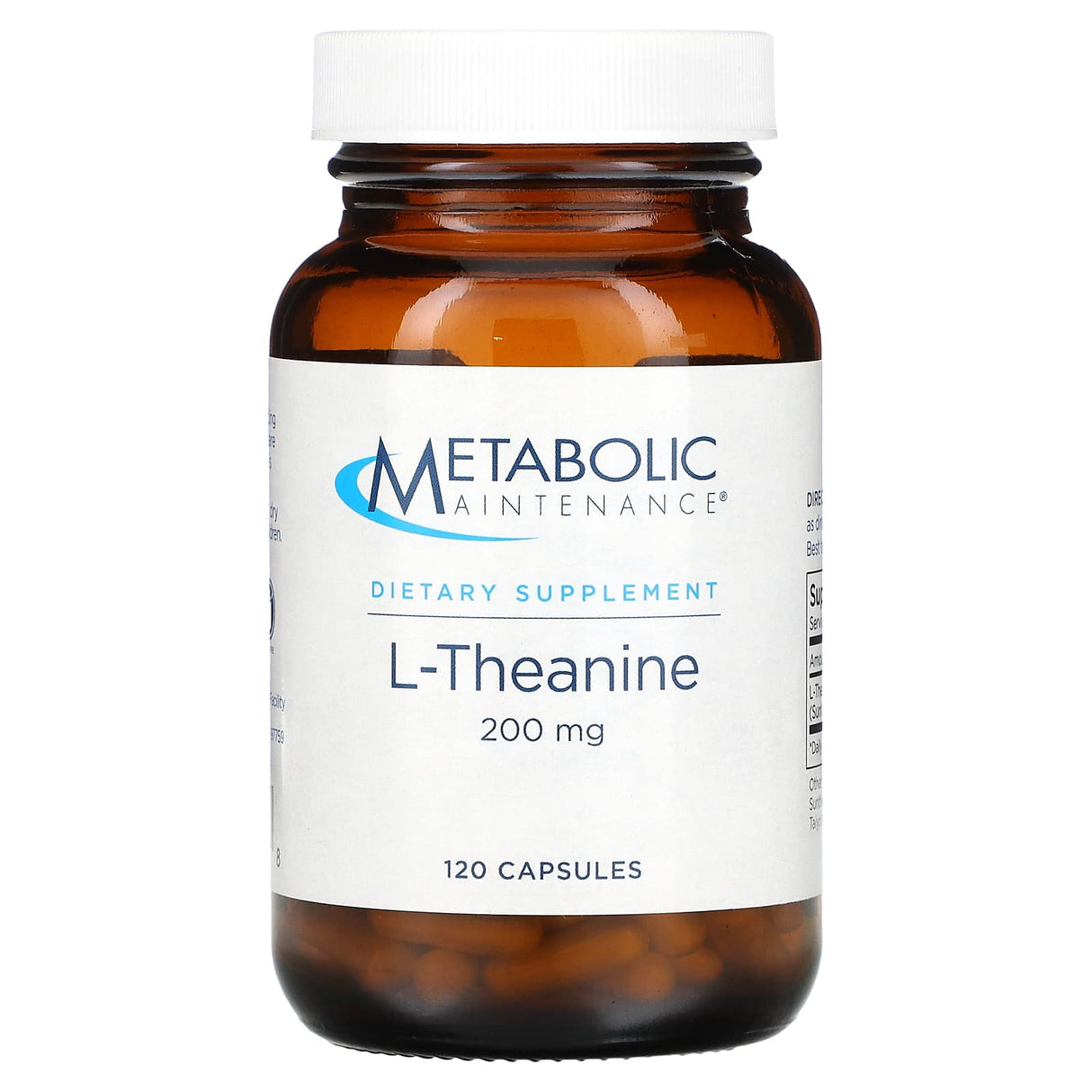 Metabolic Maintenance, L-Theanine, 200 mg, 120 Capsules - Supply Center USA