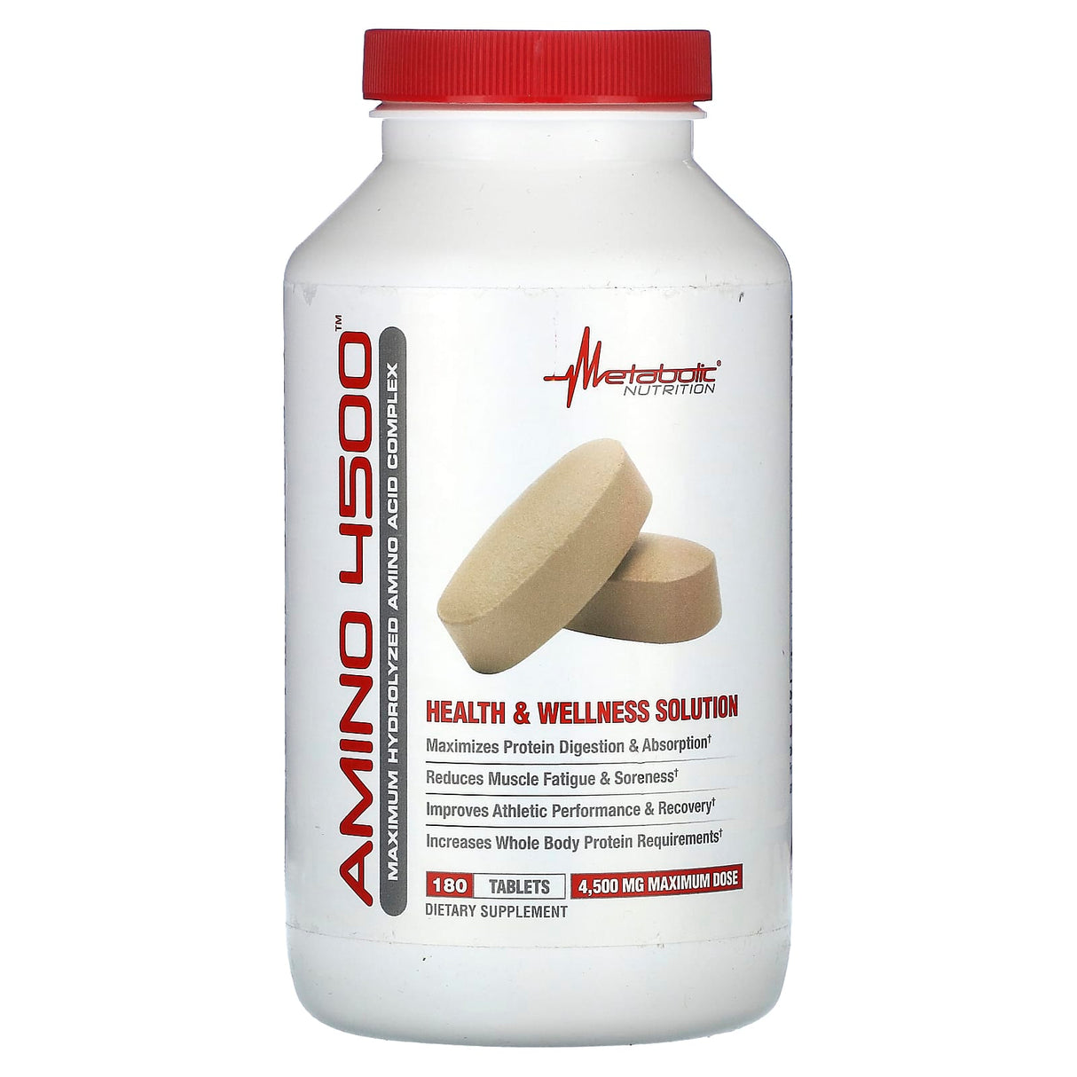 Metabolic Nutrition, Amino 4500, 1,500 mg, 90 Tablets - Supply Center USA