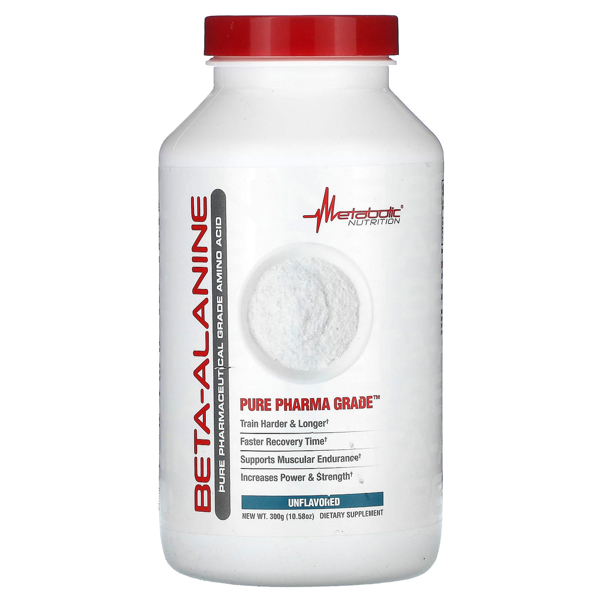 Metabolic Nutrition, Beta-Alanine, Unflavored , 10.58 oz (300 g) - Supply Center USA