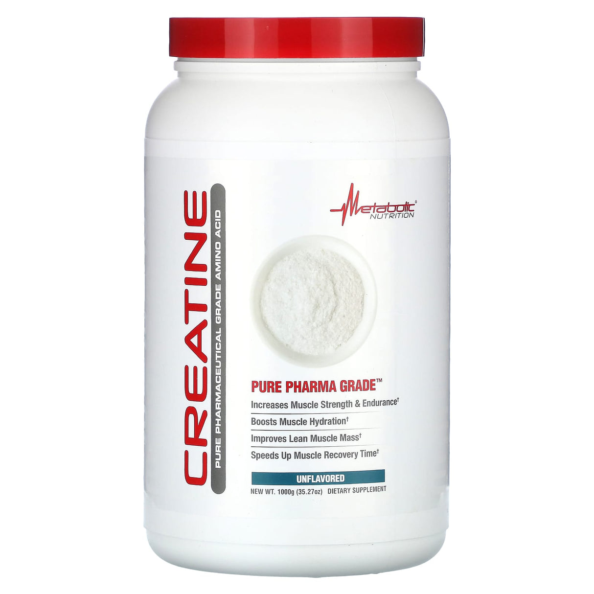 Metabolic Nutrition, Creatine, Unflavored, 17.64 oz (500 g) - Supply Center USA