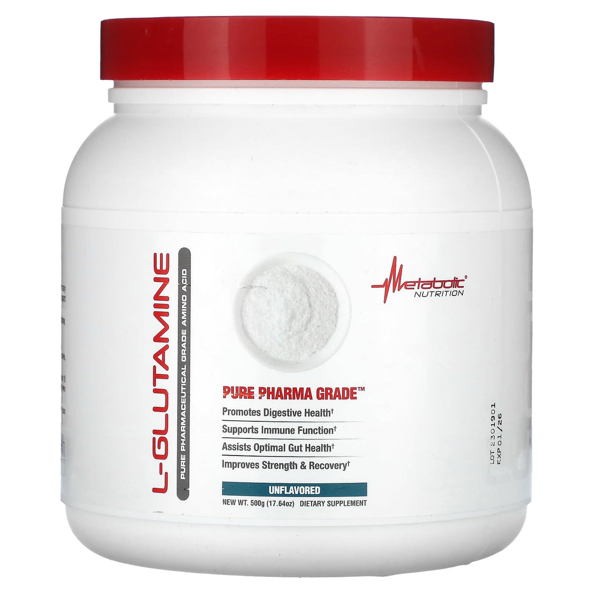 Metabolic Nutrition, L-Glutamine, Unflavored, 3.52 oz (100 g) - Supply Center USA