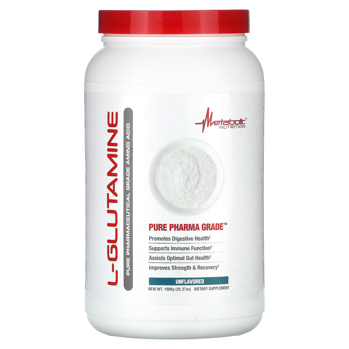 Metabolic Nutrition, L-Glutamine, Unflavored, 3.52 oz (100 g) - Supply Center USA