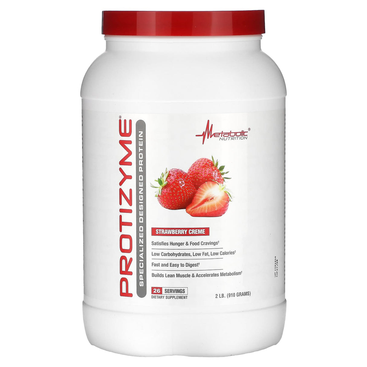 Metabolic Nutrition, Protizyme, Specialized Designed Protein, Banana Creme, 4 lb (1,820 g) - Supply Center USA