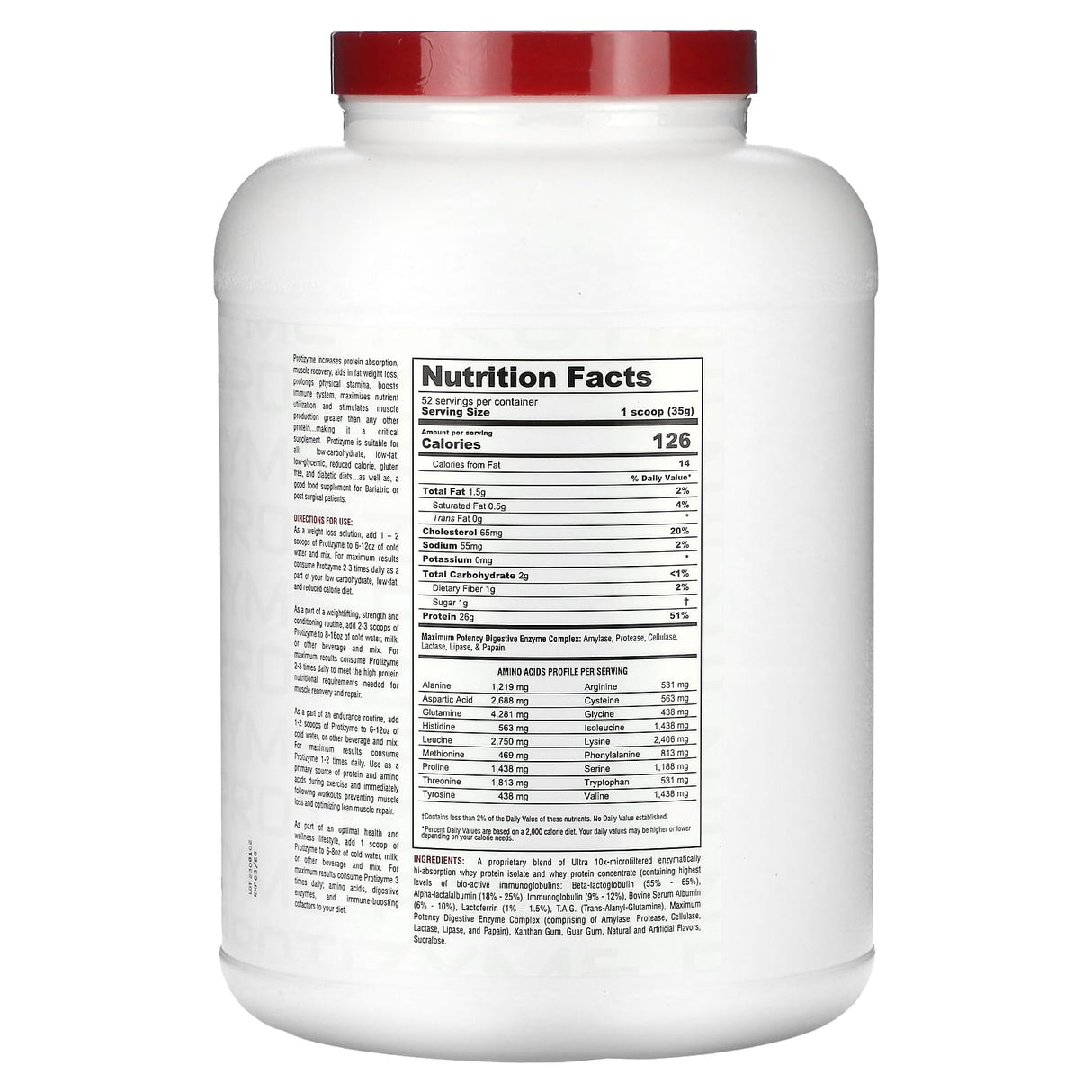 Metabolic Nutrition, Protizyme, Specialized Designed Protein, Chocolate Cake, 2 lb (910 g) - Supply Center USA