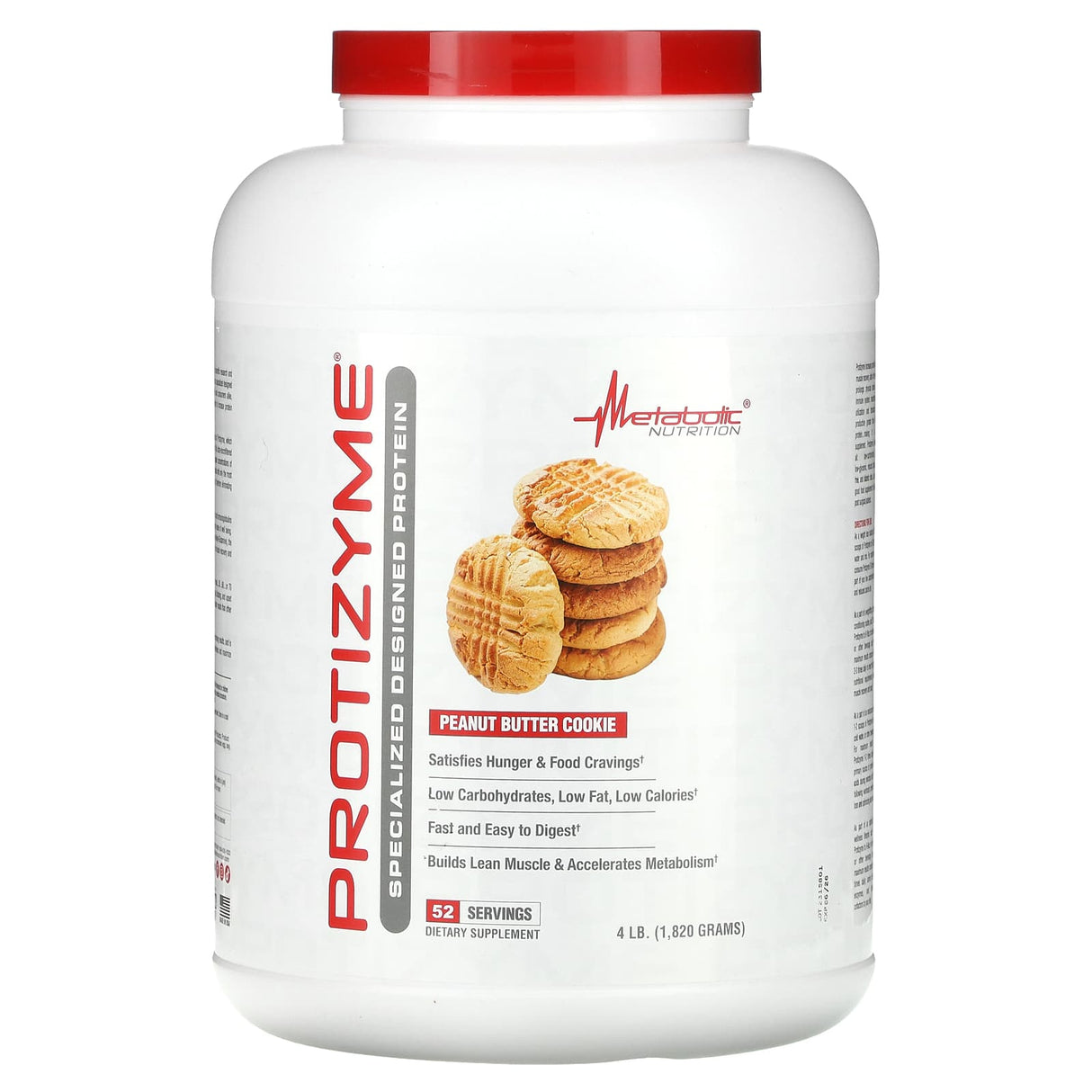 Metabolic Nutrition, Protizyme, Specialized Designed Protein, Chocolate Cake, 4 lb (1,820 g) - Supply Center USA