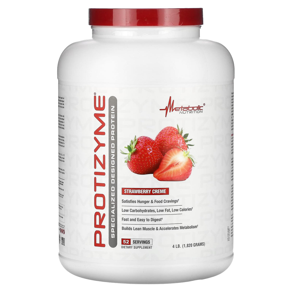 Metabolic Nutrition, Protizyme, Specialized Designed Protein, Chocolate Cake, 4 lb (1,820 g) - Supply Center USA