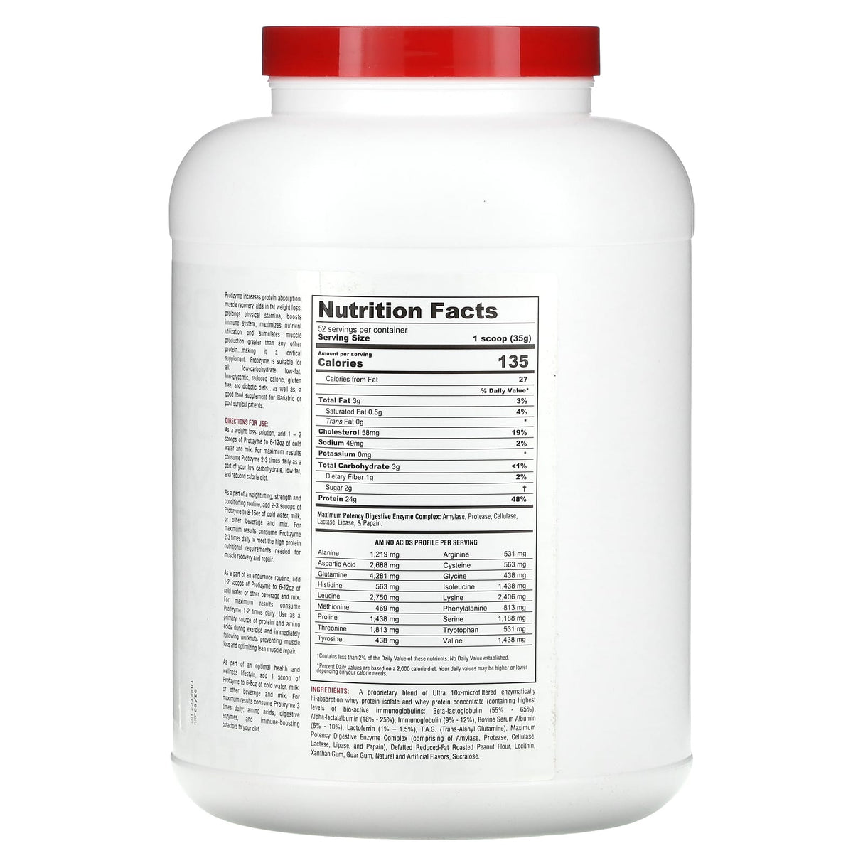 Metabolic Nutrition, Protizyme, Specialized Designed Protein, Peanut Butter Cookie, 4 lb (1,820 g) - Supply Center USA