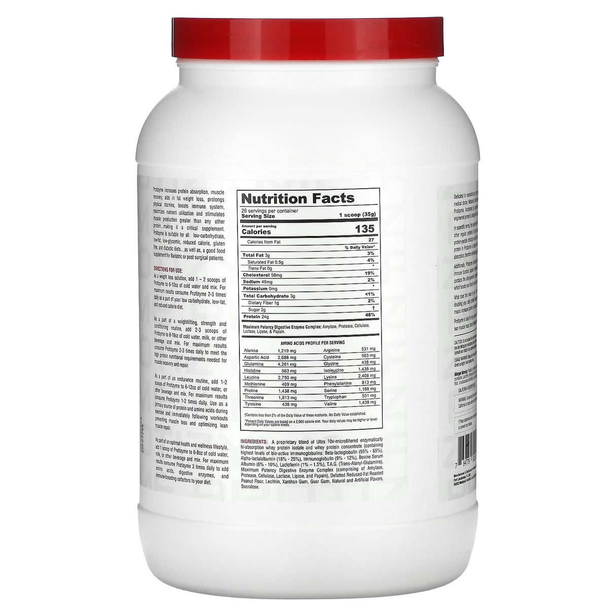 Metabolic Nutrition, Protizyme, Specialized Designed Protein, Peanut Butter Cookie, 4 lb (1,820 g) - Supply Center USA