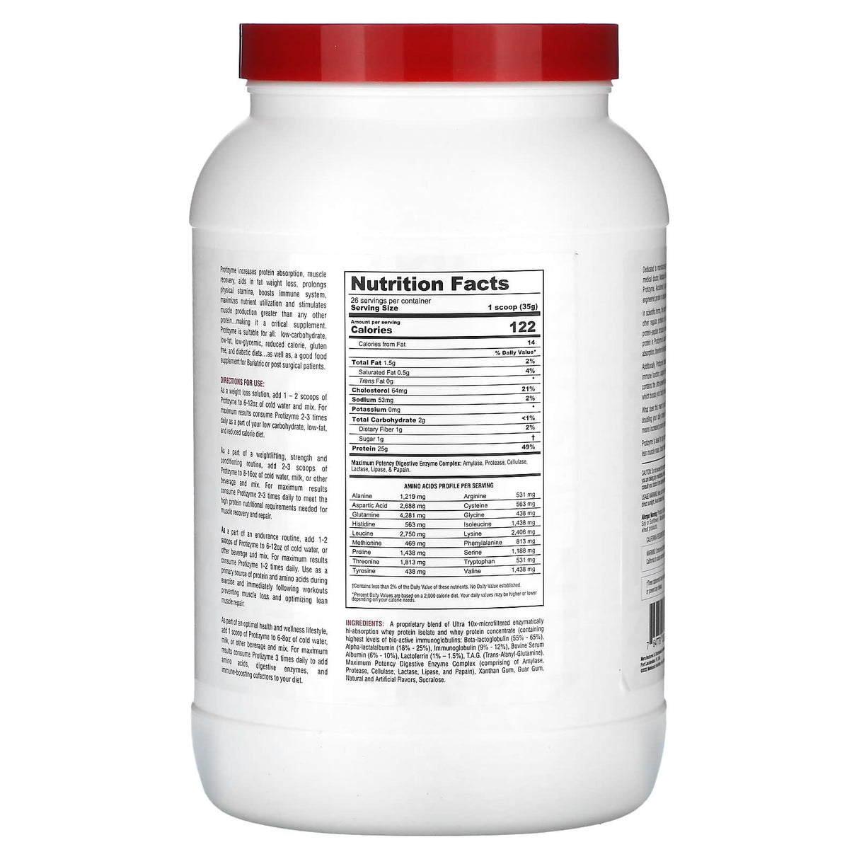 Metabolic Nutrition, Protizyme, Specialized Designed Protein, Vanilla Cake, 2 lb (910 g) - Supply Center USA