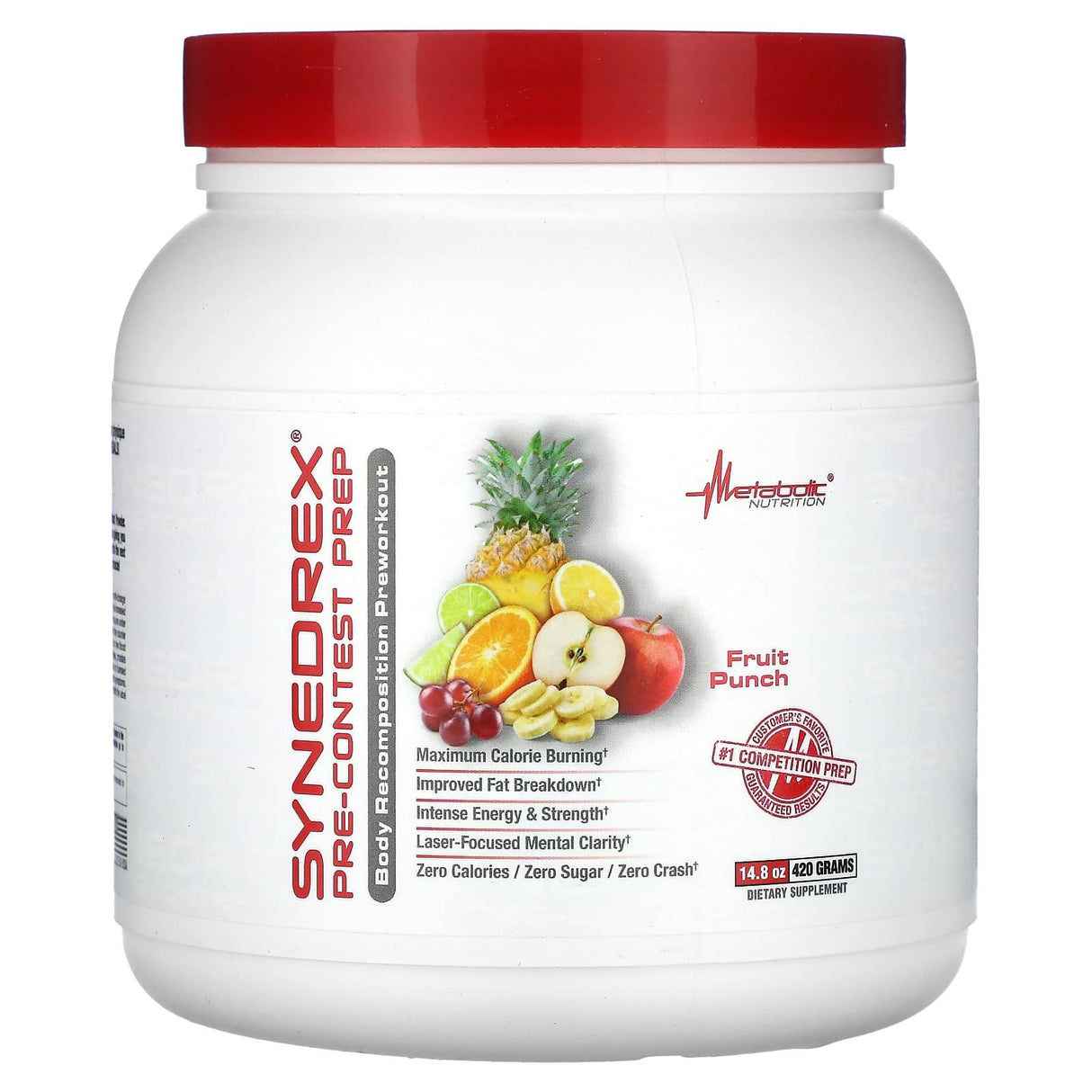 Metabolic Nutrition, Synedrex, Pre-Contest Prep, Green Apple, 14.8 oz (420 g) - Supply Center USA