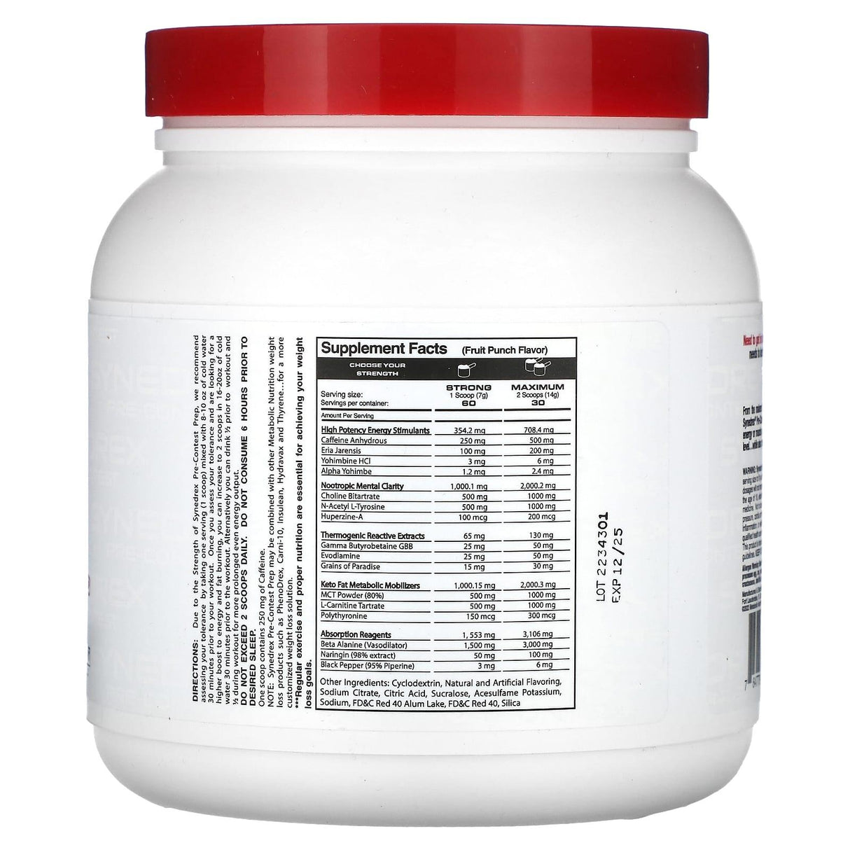 Metabolic Nutrition, Synedrex, Pre-Contest Prep, Green Apple, 14.8 oz (420 g) - Supply Center USA