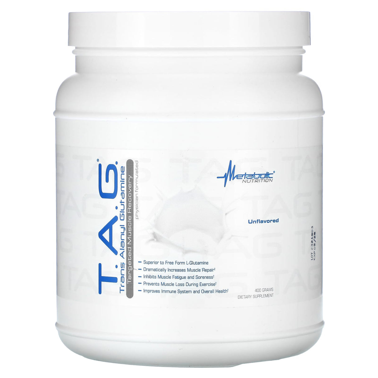 Metabolic Nutrition, T.A.G., Unflavored, 14.1 oz (400 g) - Supply Center USA