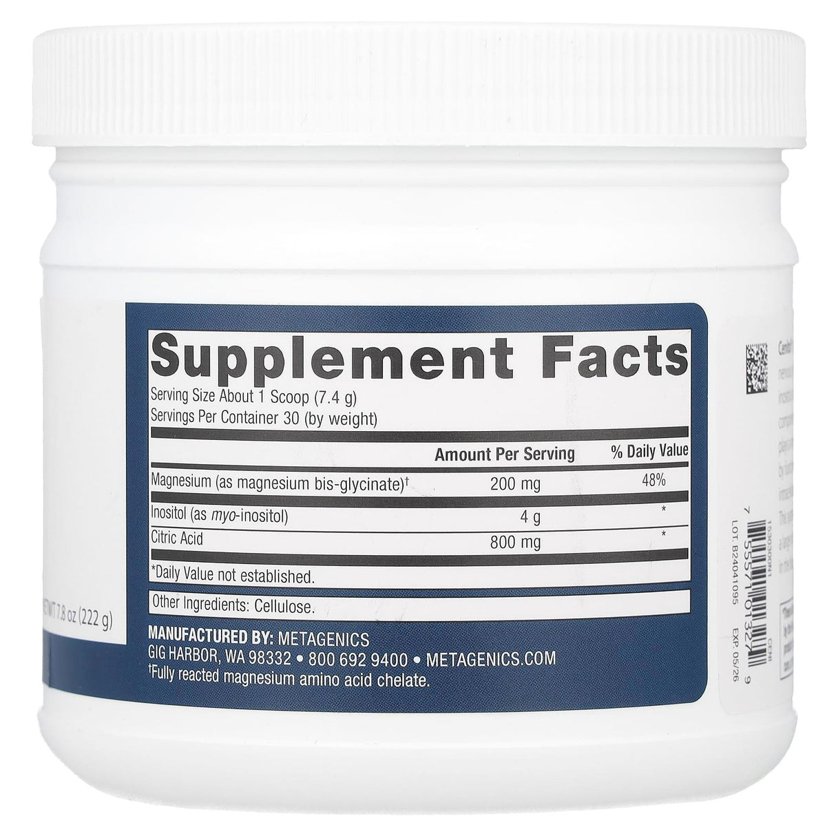 Metagenics, Cenitol®, 7.8 oz (222 g) - Supply Center USA