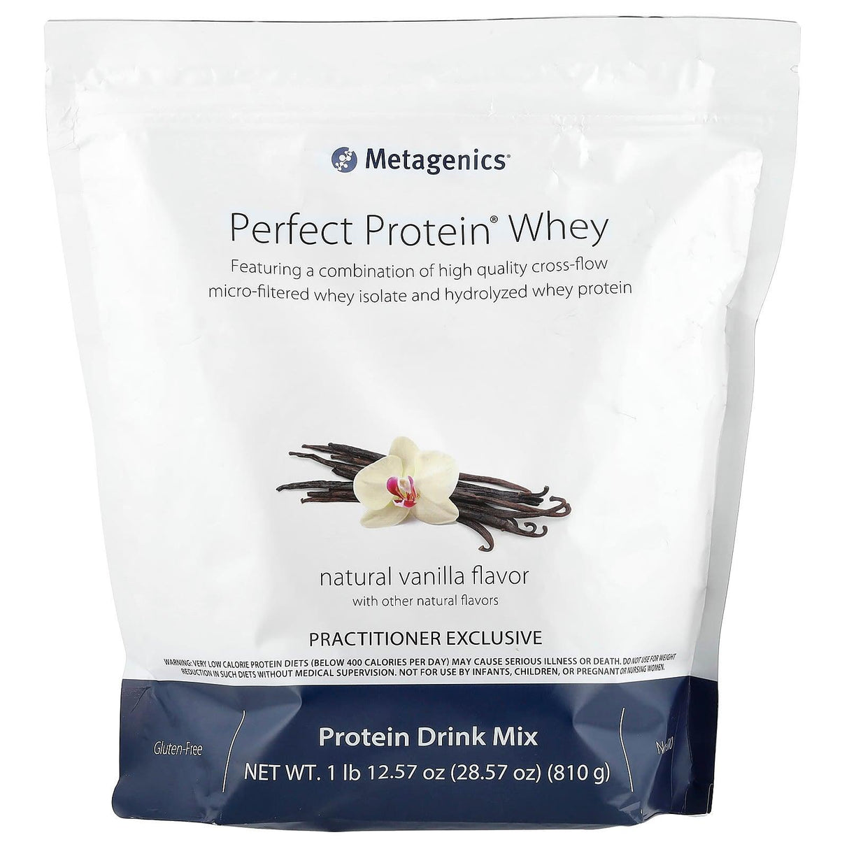 Metagenics, Perfect Protein® Whey, Natural Vanilla , 1 lb 12.57 oz (810 g) - Supply Center USA