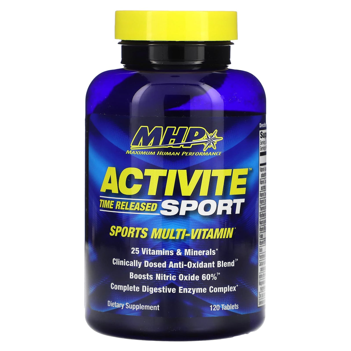 MHP, Activite Sport, Multi Vitamin, Time Released, 120 Tablets - Supply Center USA