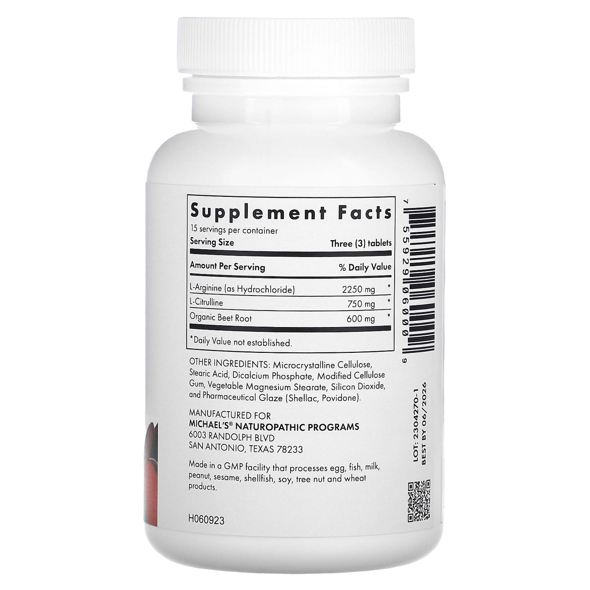 Michael's Naturopathic, Arginine Citrulline, 45 Tablets - Supply Center USA