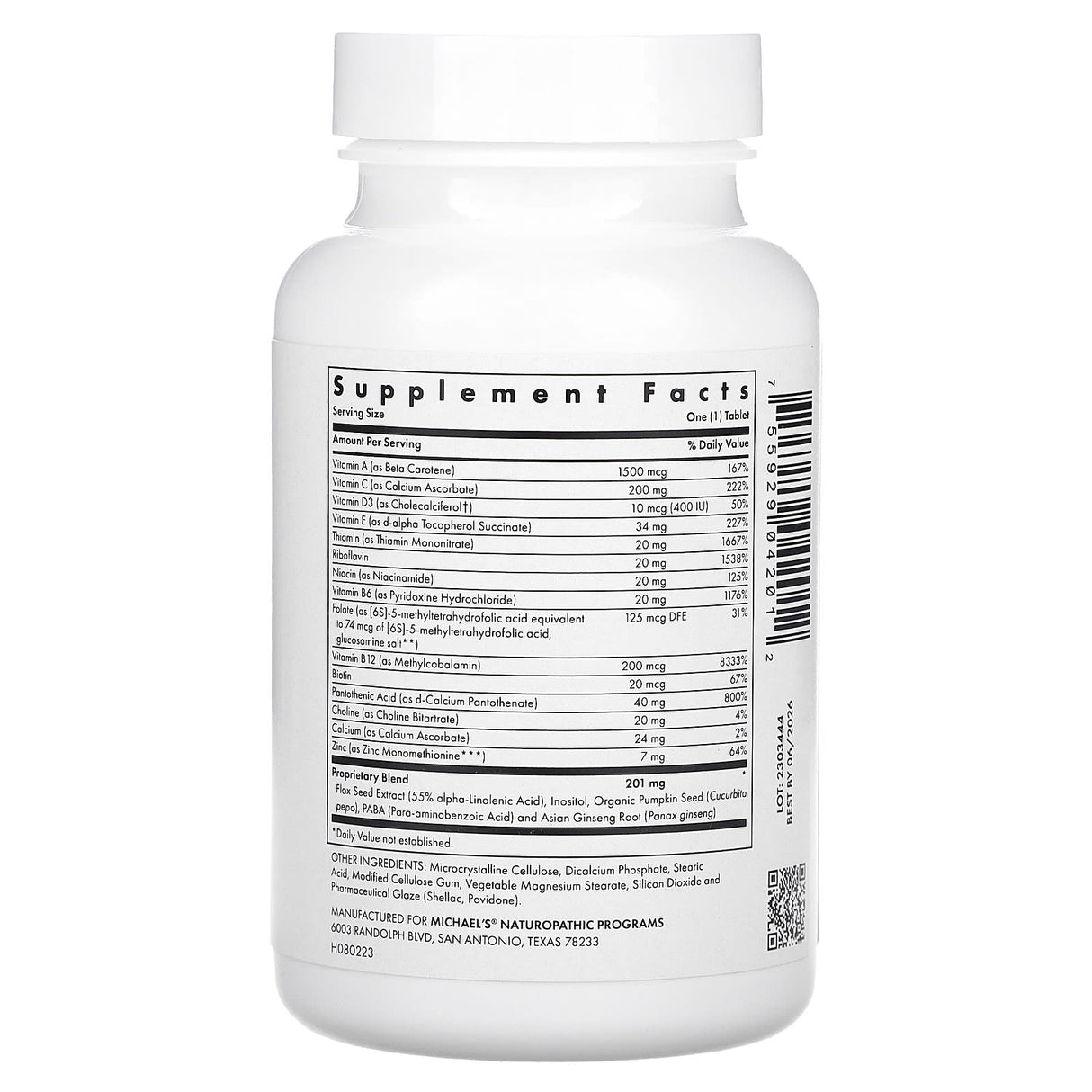 Michael's Naturopathic, Pre-Teen Boys Multivitamin, 60 Vegetarian Tablets - Supply Center USA