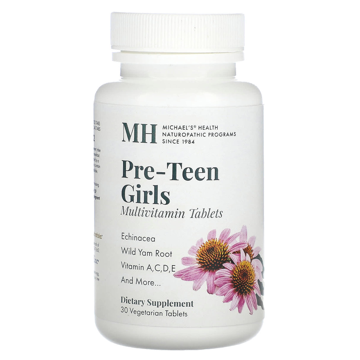 Michael's Naturopathic, Pre-Teen Girls Multivitamin, 30 Vegetarian Tablets - Supply Center USA