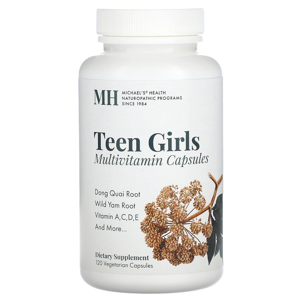 Michael's Naturopathic, Teen Girls Multivitamin, 120 Vegetarian Capsules - Supply Center USA