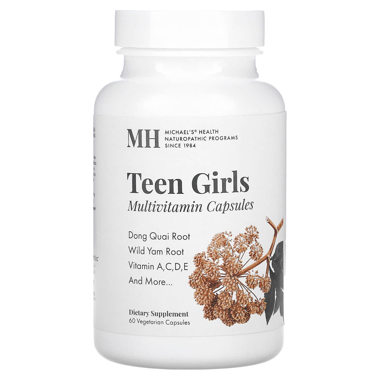 Michael's Naturopathic, Teen Girls Multivitamin, 60 Vegetarian Capsules - Supply Center USA