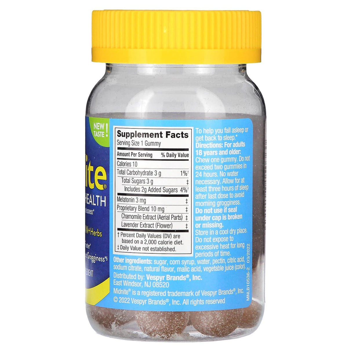 MidNite, MidNite Sleep Health Gummies, Cherry , 36 Gummies - Supply Center USA