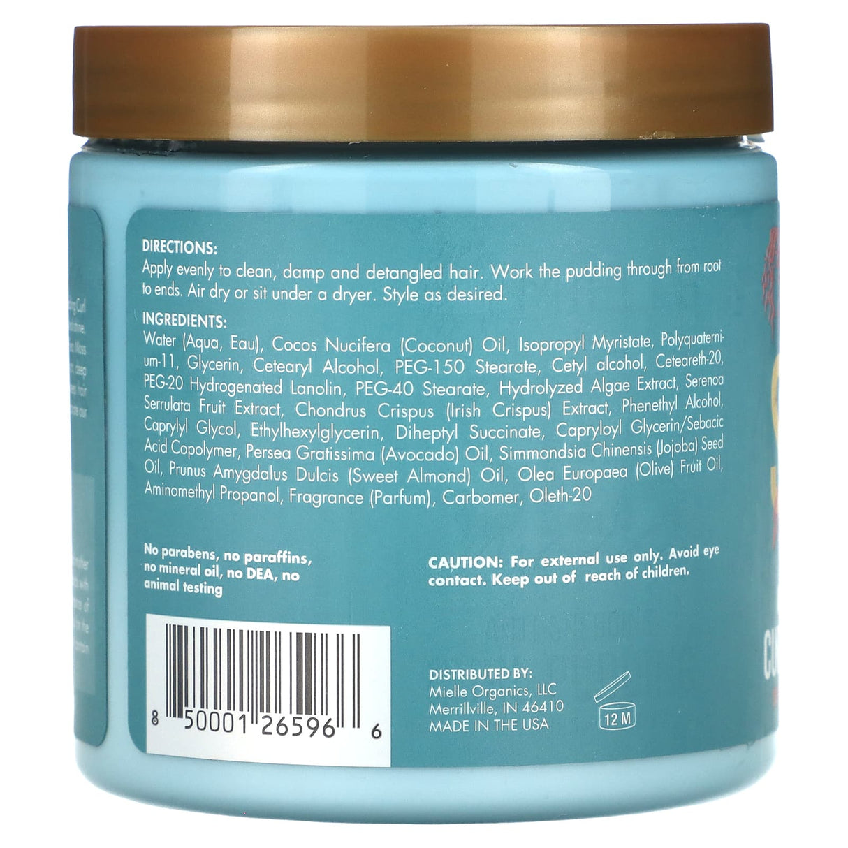 Mielle, Anti-Shedding Curl Pudding, Sea Moss Blend, 8 oz (227 g) - Supply Center USA