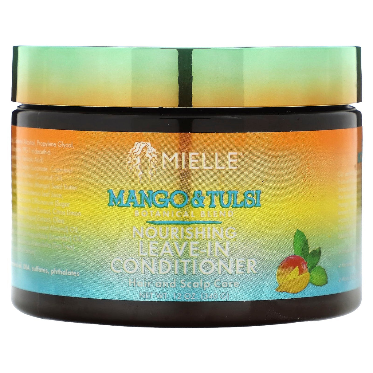 Mielle, Nourishing Leave-In Conditioner, Mango & Tulsi, 12 oz (340 g) - Supply Center USA