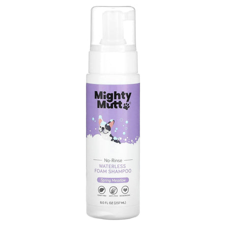 Mighty Mutt, Waterless Foam Shampoo, For Dogs, Spring Meadow, 8 fl oz (237 ml) - Supply Center USA