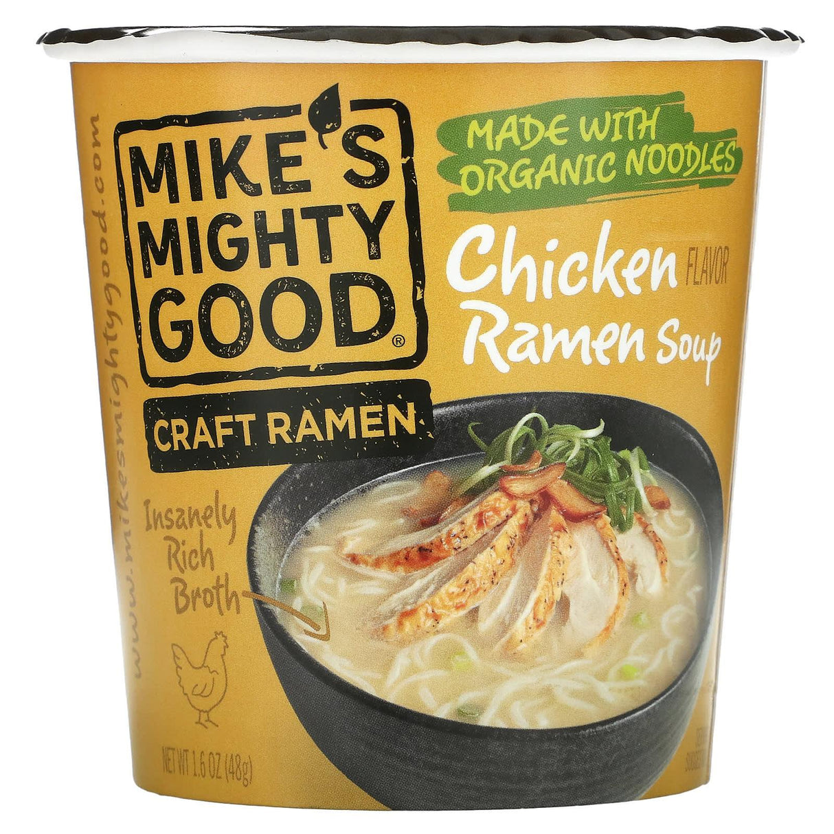 Mike's Mighty Good, Craft Ramen Cup, Pork Tonkotsu Ramen Soup, 1.7 oz (51 g) - Supply Center USA