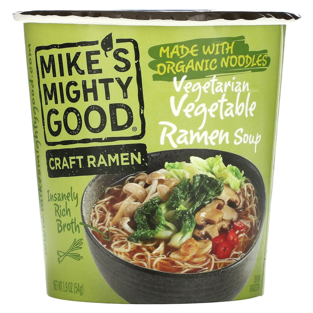 Mike's Mighty Good, Craft Ramen, Spicy Beef Flavor Ramen Soup, 1.8 oz (53 g) - Supply Center USA