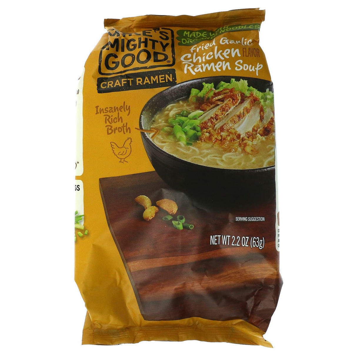 Mike's Mighty Good, Craft Ramen, Spicy Pork Tonkotsu Ramen Soup, 2.4 oz (70 g) - Supply Center USA