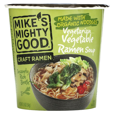 Mike's Mighty Good, Craft Ramen, Vegetarian Vegetable Ramen Soup, 1.9 oz (54 g) - Supply Center USA