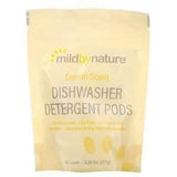 Mild By Nature, Automatic Dishwashing Detergent Pods, Lemon Scent, 10 Loads, 0.39 lbs, 6.24 oz (177 g) - Supply Center USA