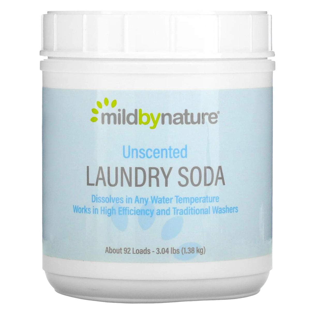 Mild By Nature, Laundry Soda, Unscented, 3.04 lbs (1.38 kg) - Supply Center USA