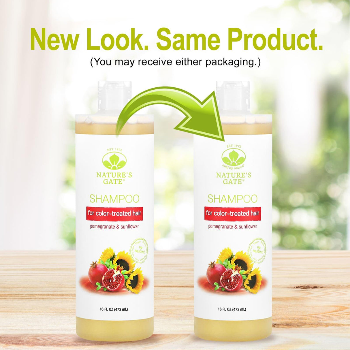 Mild By Nature, Pomegranate & Sunflower Shampoo for Color-Treated Hair, 16 fl oz (473 ml) - Supply Center USA