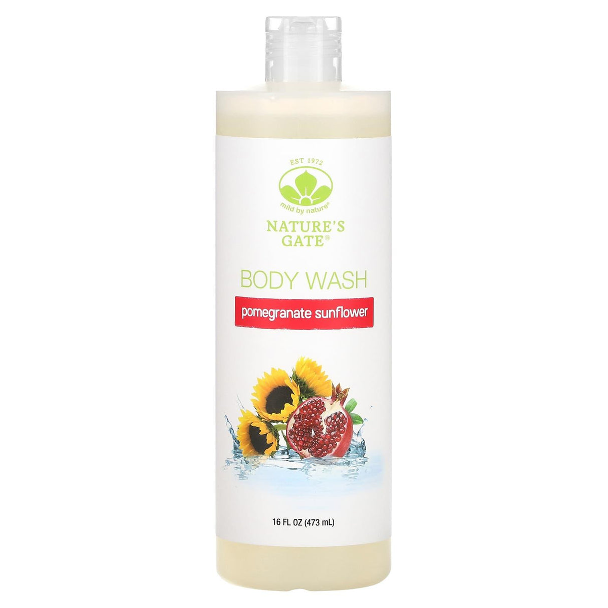 Mild By Nature, Pomegranate Sunflower Body Wash , 16 fl oz (473 ml) - Supply Center USA