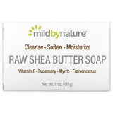 Mild By Nature, Raw Shea Butter, Bar Soap, with Vitamin E, Rosemary, Myrrh & Frankincense, 5 oz (141 g) - Supply Center USA