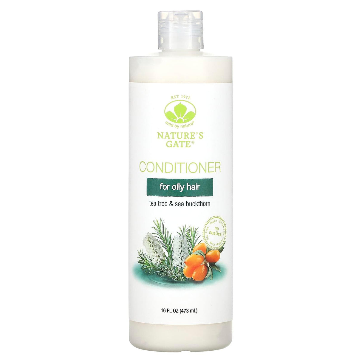 Mild By Nature, Tea Tree & Sea Buckthorn Conditioner for Oily Hair, 16 fl oz (473 ml) - Supply Center USA