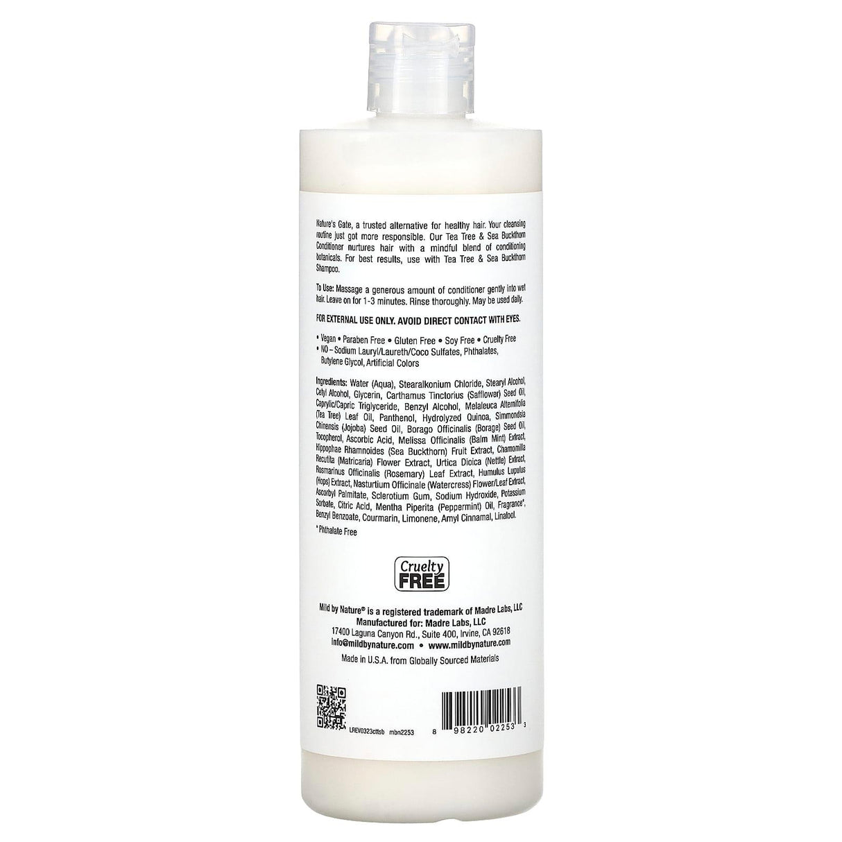 Mild By Nature, Tea Tree & Sea Buckthorn Conditioner for Oily Hair, 16 fl oz (473 ml) - Supply Center USA