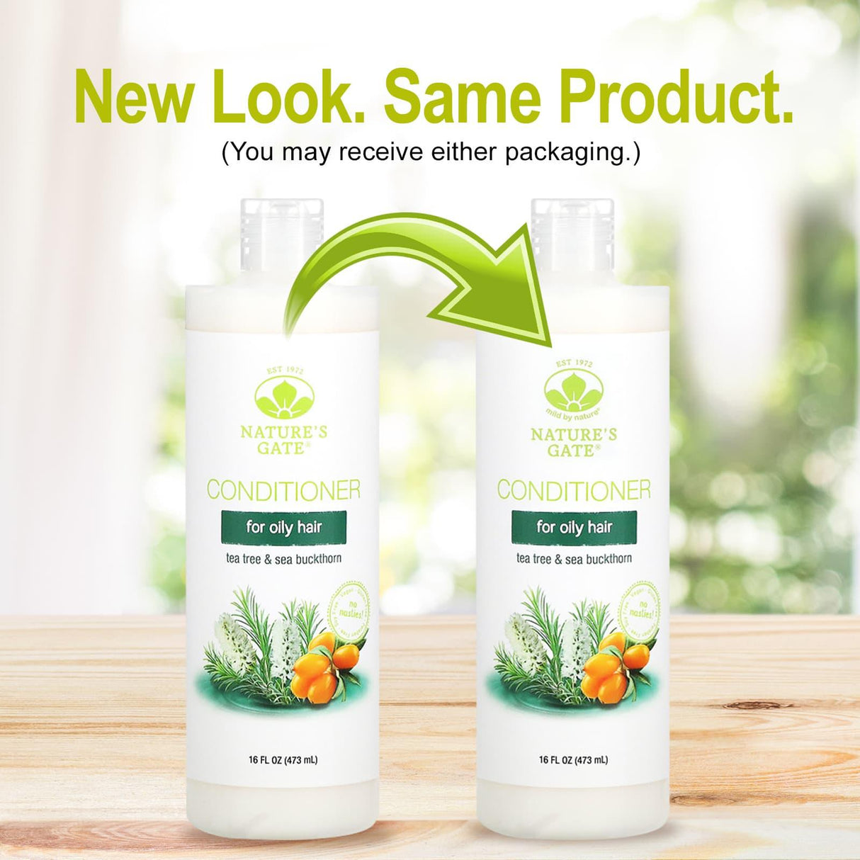 Mild By Nature, Tea Tree & Sea Buckthorn Conditioner for Oily Hair, 16 fl oz (473 ml) - Supply Center USA