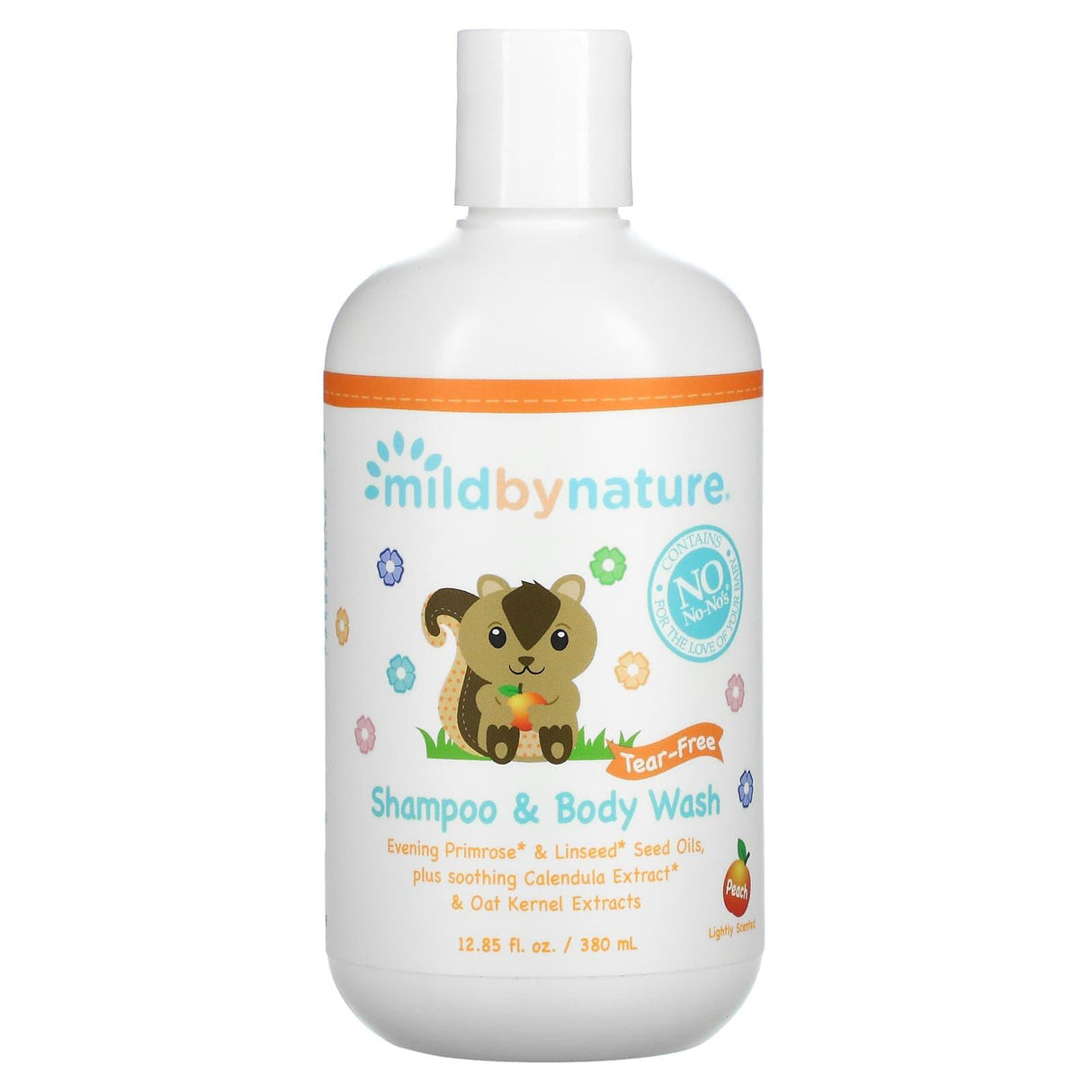 Mild By Nature, Tear-Free Baby Shampoo & Body Wash, Peach, 12.85 fl oz (380 ml) - Supply Center USA